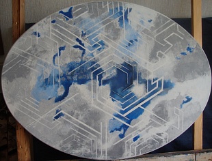 Картина движение метаморфоз никогда не прекращается (овал 2)