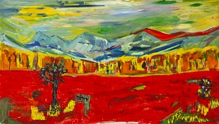 Картина пейзаж гор