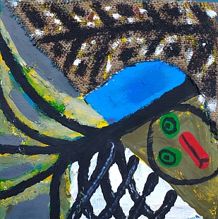 Картина дерево в пруду