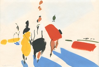 Картина туристы в Риме 1