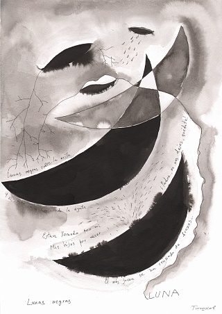 Картина lunas negras sobre la orilla. По мотивам Федерико Гарсия Лорка