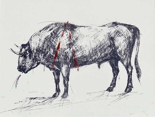 Картина бык  фото 1