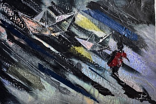 Картина иГРА В КОРАБЛИКИ. Серия Голография, пересвет