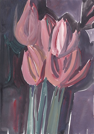 Картина серия "Кызгалдактар" (Тюльпаны)