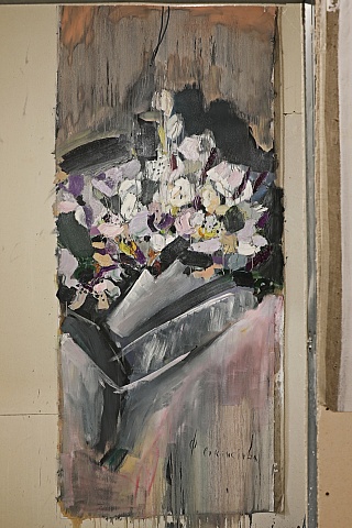 Картина подаренный букет