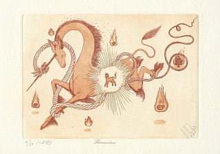 Картина flämmchen / Огонёк (gold)