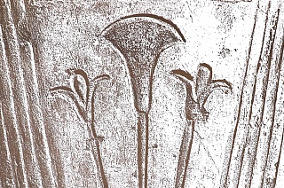 Картина мединет-Абу. Второй гипостильный зал