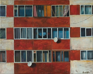 Картина красный корабль. Из проекта "Личное пространство"