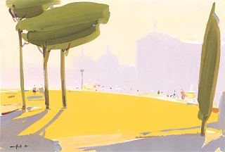 Картина утро в Риме 3