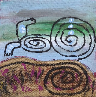 Картина красная земля