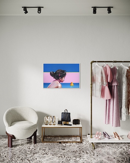 Картина девочка и уточка фото 5