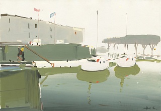 Картина две яхты в Сан-Валери