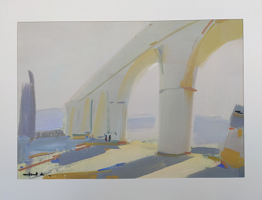 Картина акведук Понт Дю Гар. Франция фото 1