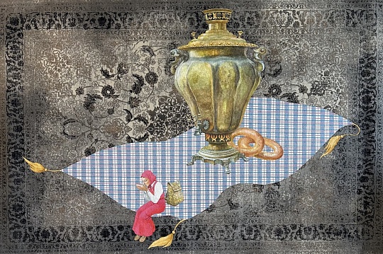 Картина щедрость. Серия «Ткань 90-х. Сумки» фото 1