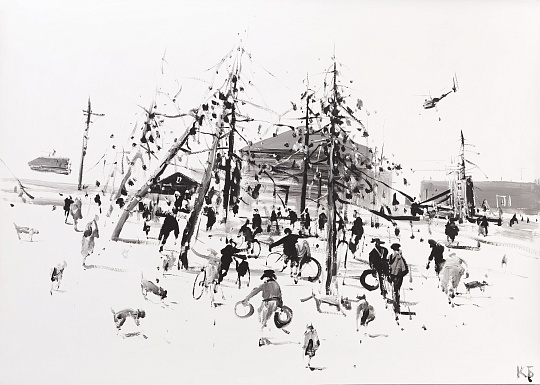 Картина первый снег фото 1