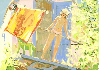 Картина на балконе