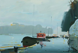 Картина сена после дождя