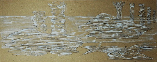 Картина архитектура футуризм 1. Серия из 4 листов фото 3