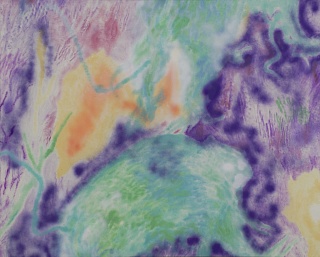 Картина "луна как глаз налилась кровью"