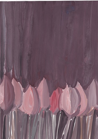 Картина серия "Кызгалдактар" (Тюльпаны)