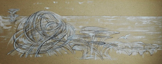 Картина архитектура футуризм 1. Серия из 4 листов фото 2