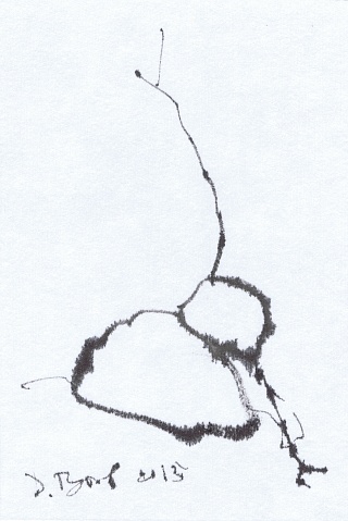 Картина из серии "Snow man" 