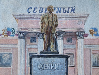 Картина ленин  северный