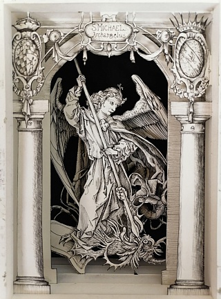 Картина коробочка “Святой Михаил”