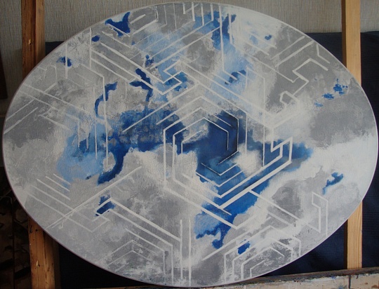 Картина движение метаморфоз никогда не прекращается (овал 2) фото 1