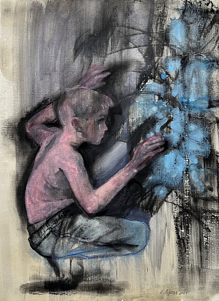 Картина дорога в горы