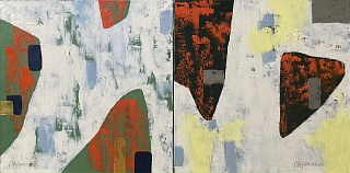 Картина диптих «Плывучие острова»