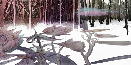 Картина аномалии Красного леса. Облако фото 1