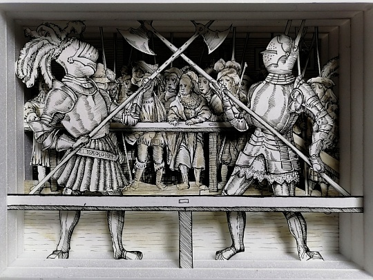 Картина коробочка “Поединок” фото 1