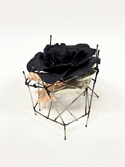 Картина черная Бэби Роза фото 1