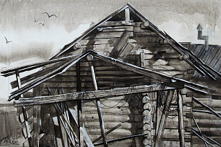 Картина сарай 1