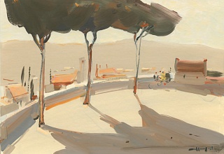 Картина солнце в окрестностях Толедо