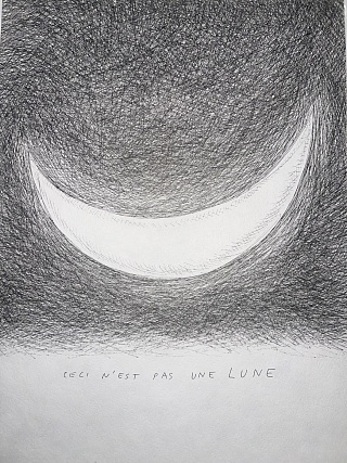 Картина ceci n’est pas une lune. Это не луна
