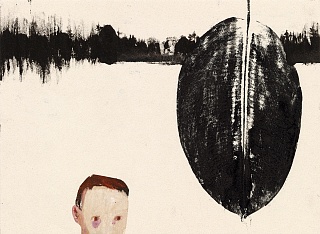 Картина зимнее поле