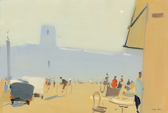 Картина утро. Площадь в Риме фото 1