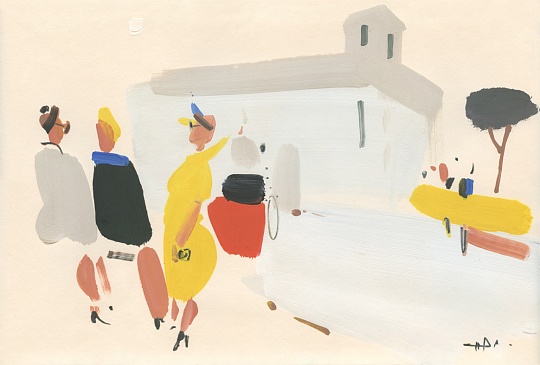 Картина туристы в Риме 2 фото 1