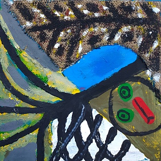 Картина дерево в пруду