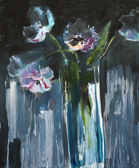 Картина сумерки. Тюльпаны фото 1