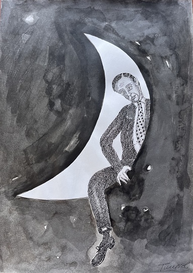 Картина падающий с Луны фото 1