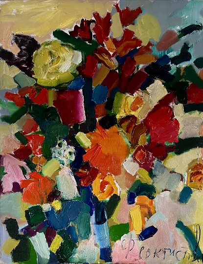 Картина огненные цветы фото 1