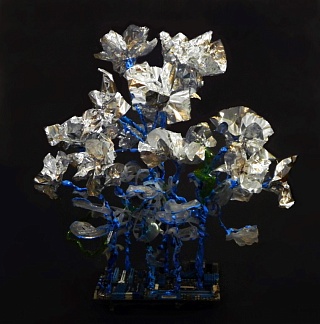 Картина цветы чипсов